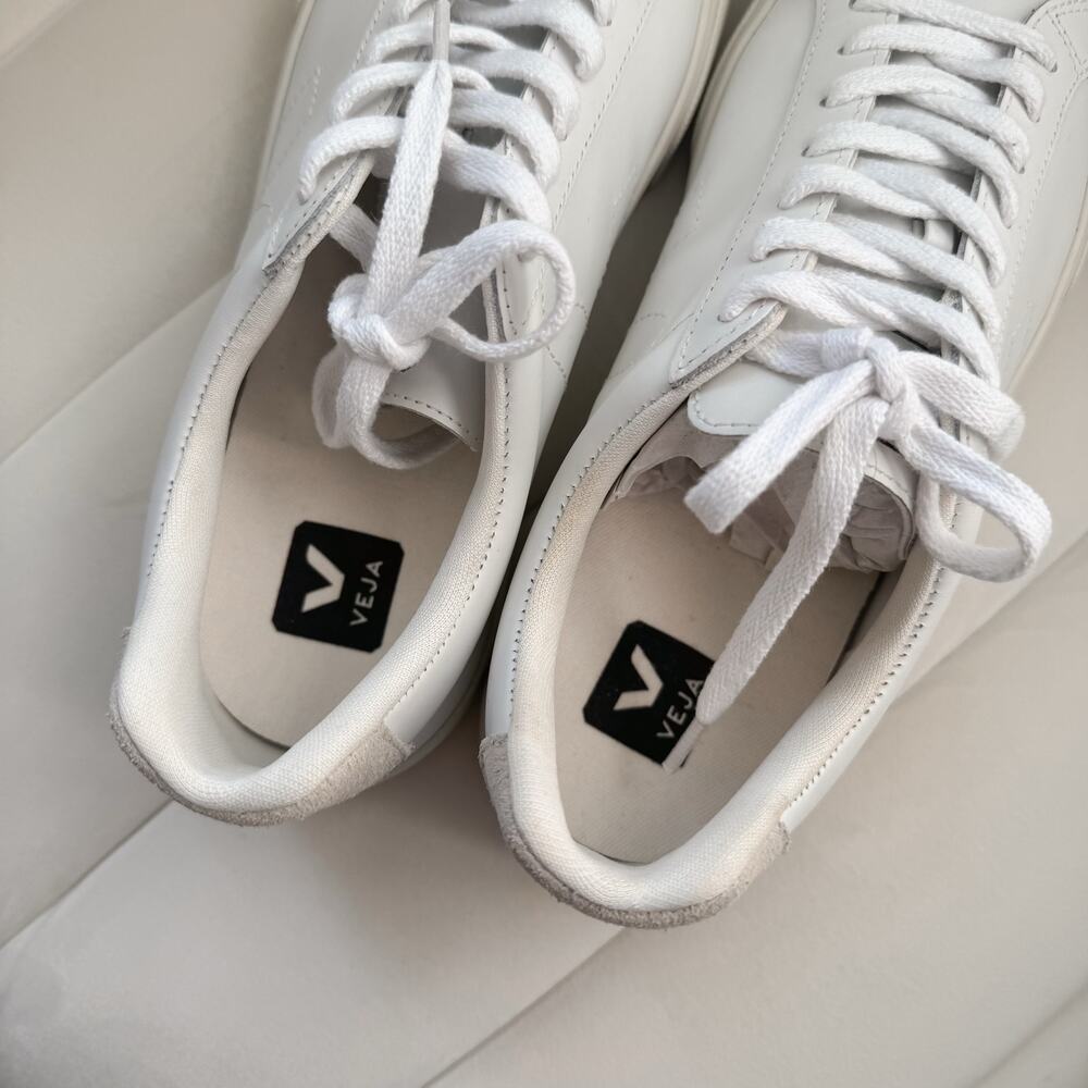 Veja Esplar Extra White Casual Low Top Leather Sneakers Women's Size 10 With Box - Picture 6 of 8